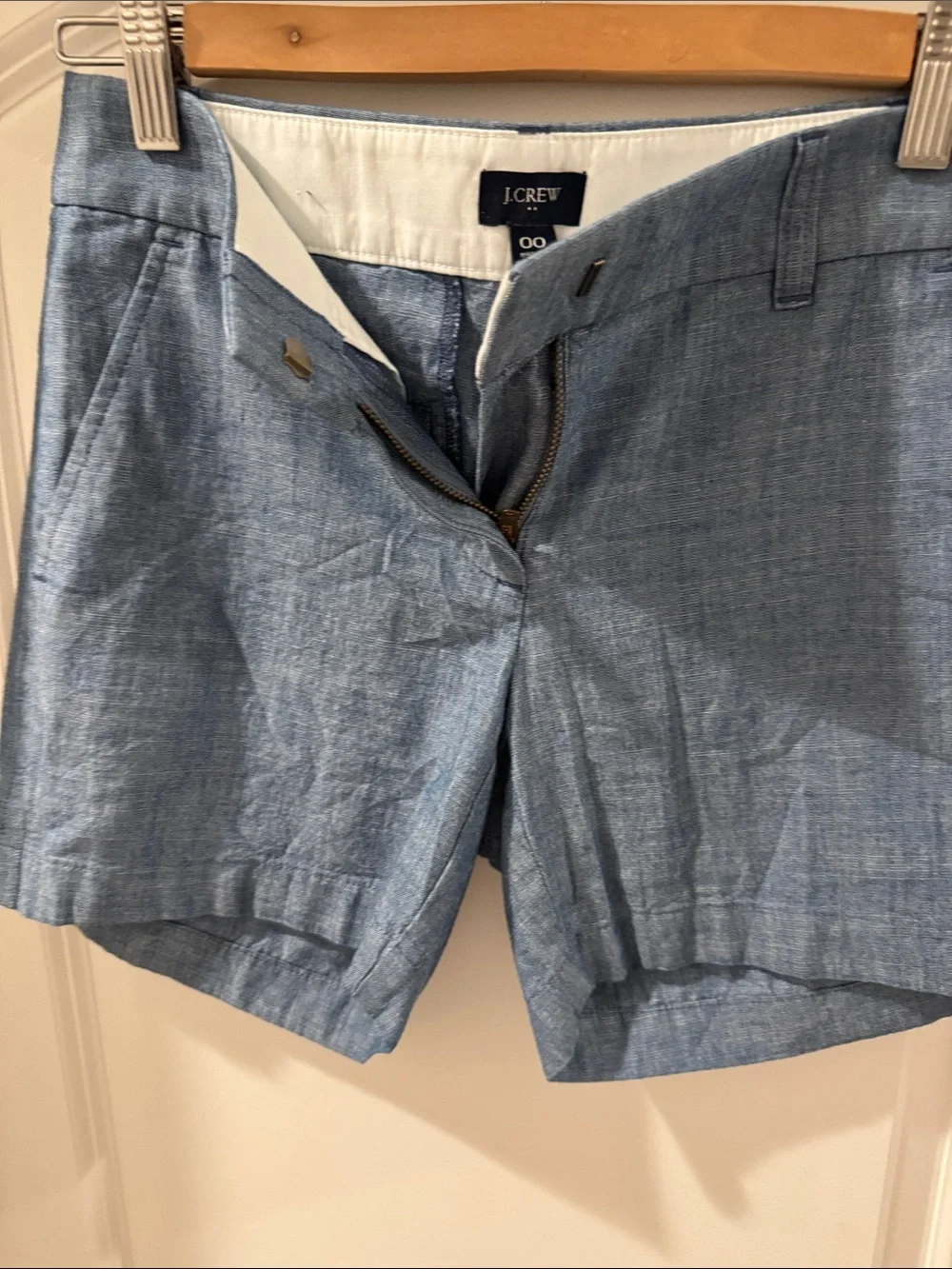 J. Crew Light Blue Chambray Flat-Front Men’s Shorts